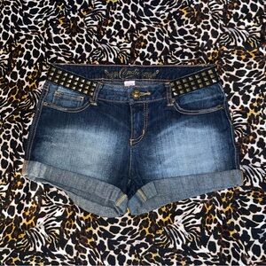 Candie’s Studded Denim Shorts